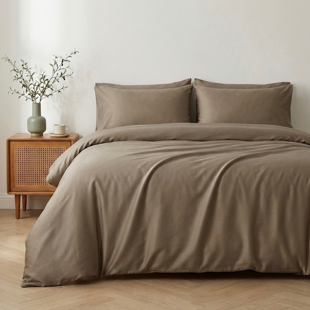 600 TC PURE COTTON  DUVET COVER SET