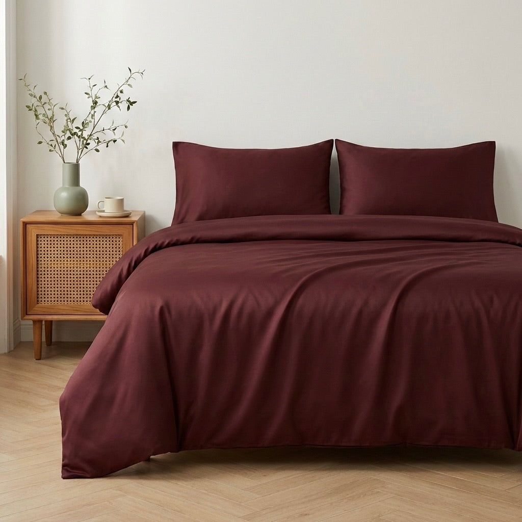 600 TC PURE COTTON  DUVET COVER SET