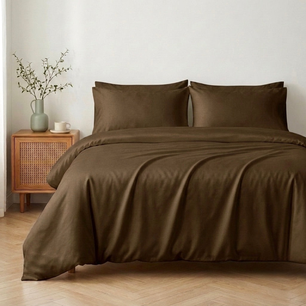 600 TC PURE COTTON  DUVET COVER SET