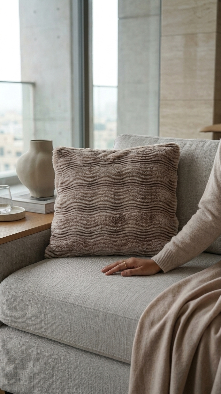 AURELIA FAUX FUR CUSHION
