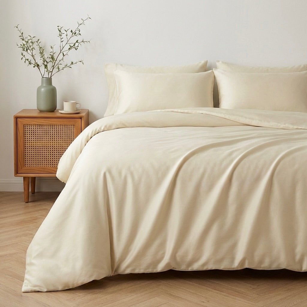 600 TC PURE COTTON  DUVET COVER SET
