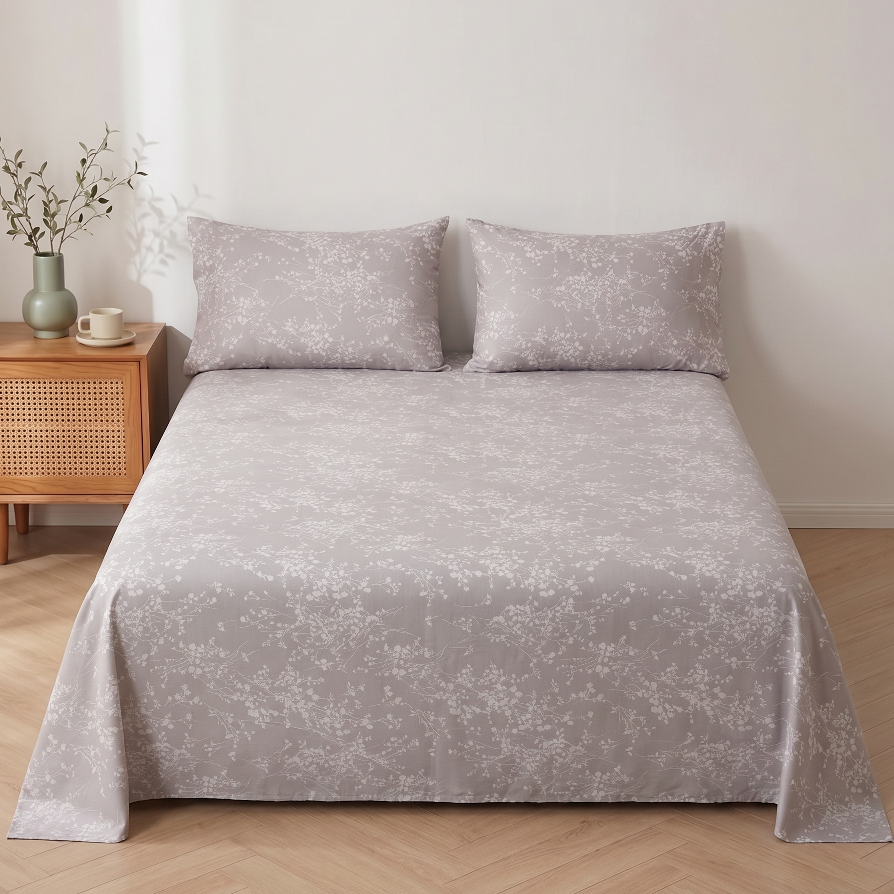 300 TC PRINTED BEDSHEET SET