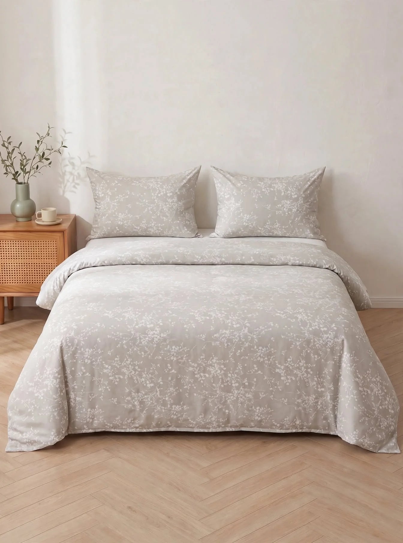 TC 300 PRINTED DUVET COVER SET