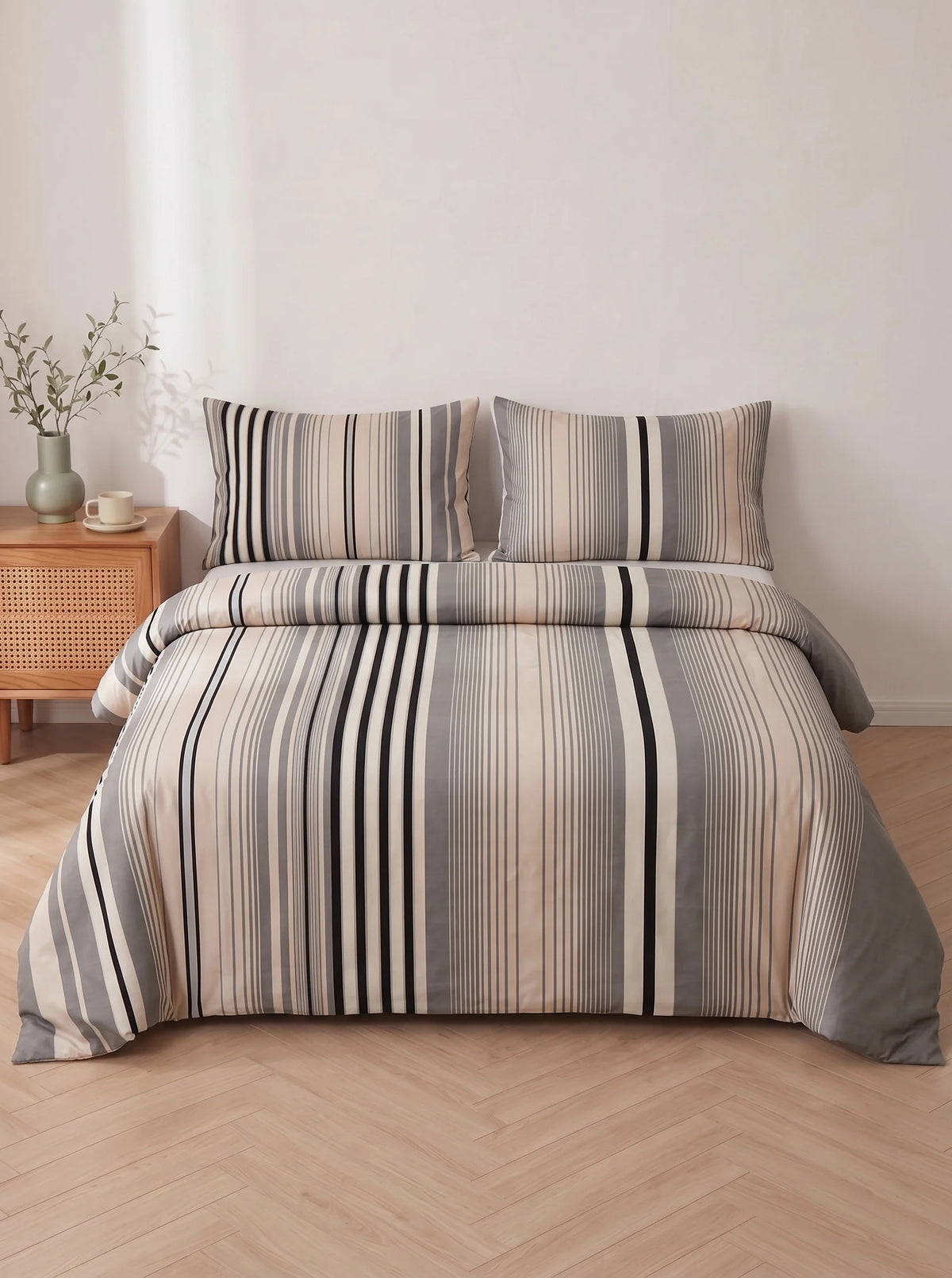 TC 300 PRINTED DUVET COVER SET